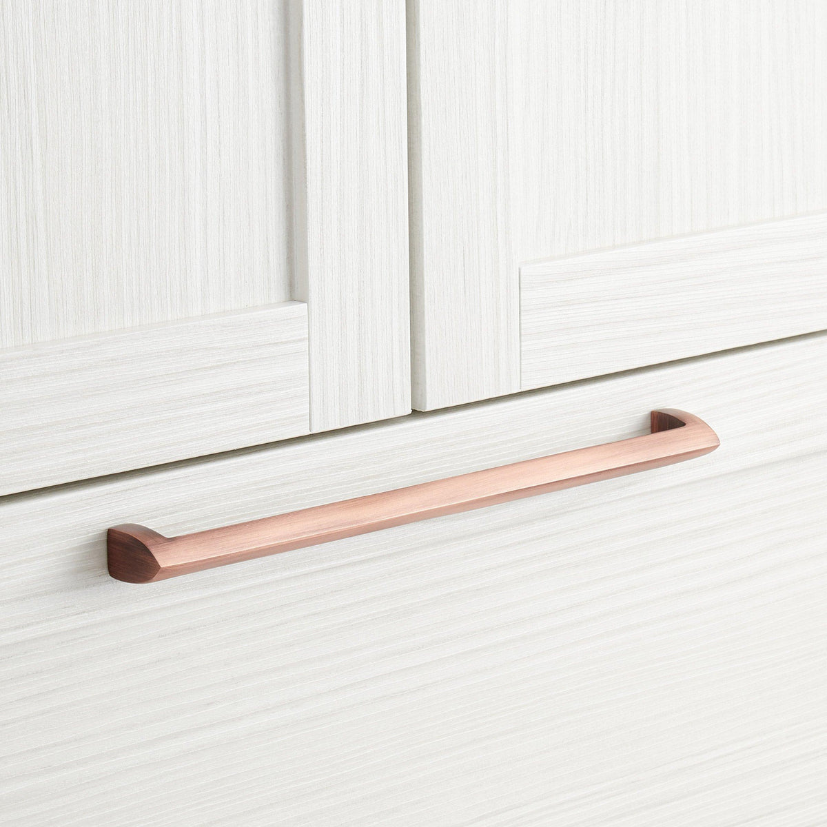 17-3/4" Solid Brass Appliance Pull - Antique Copper