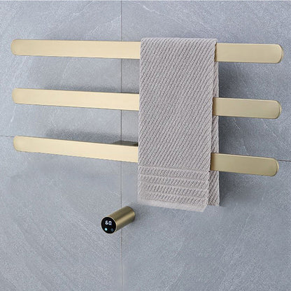 Electric Heated Towel Rack, Wall Mounted Hardwired Towel Warmer with WiFi