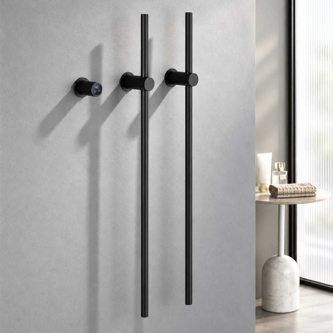 Wall-Mounted Electric Towel Warmer, Hardwired Heated Towel Rack, 110 V