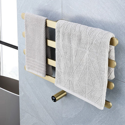 Electric Heated Towel Rack, Wall Mounted Hardwired Towel Warmer with WiFi
