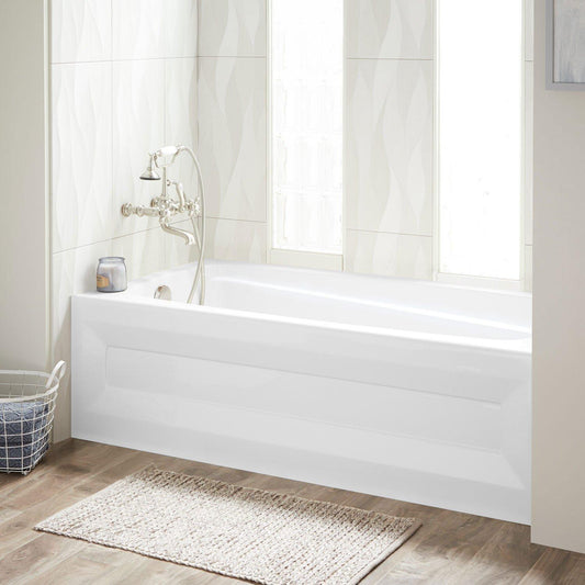 60" x 32" Acrylic Alcove Soaking Tub - White