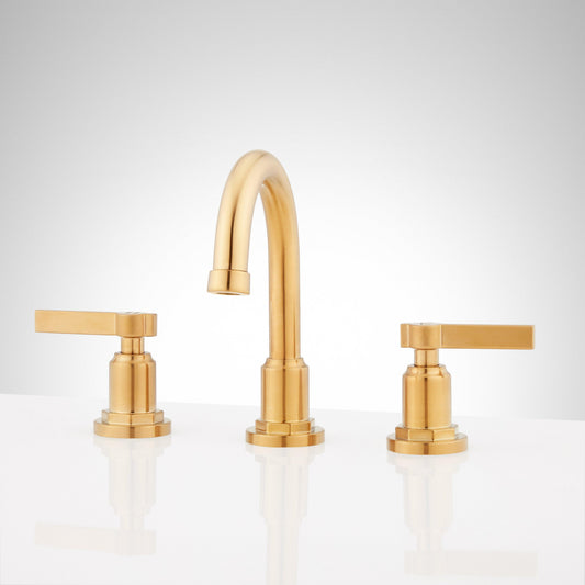 Widespread Bathroom Faucet - Brushed Gold