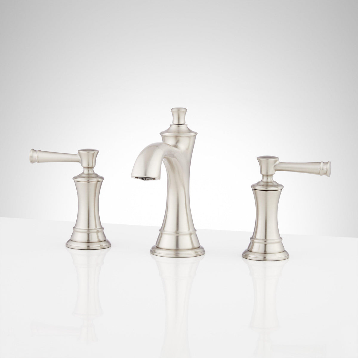 Widespread Bathroom Faucet - Brushed Nickel
