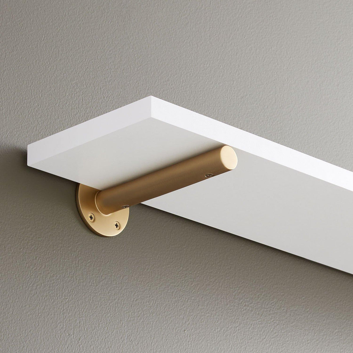 6-1/4" - Brass Shelf Bracket - Satin Brass
