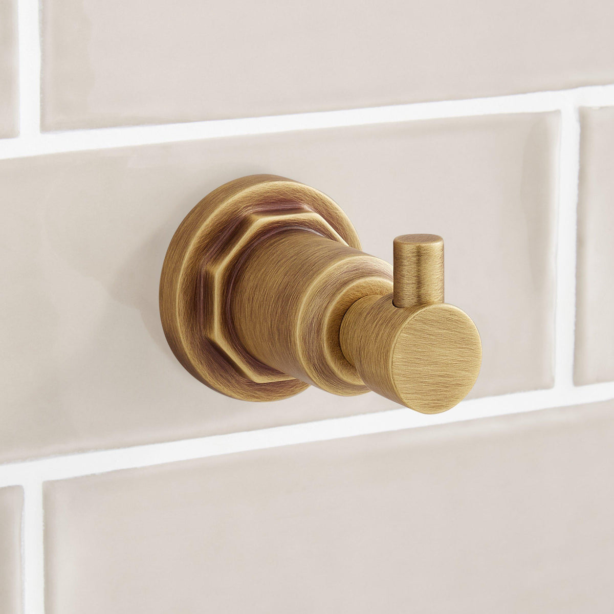Robe Hook - Aged Brass