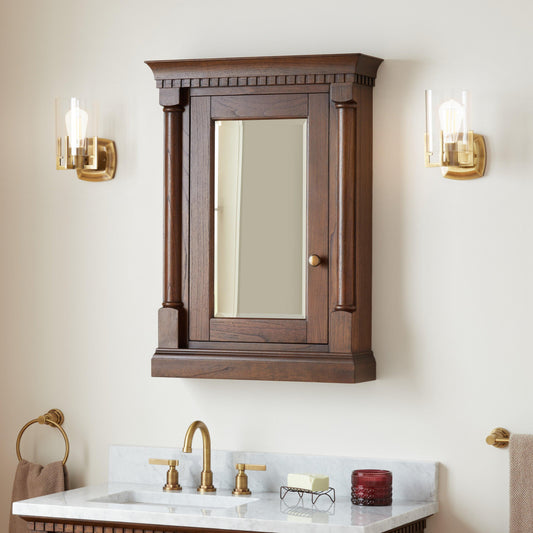 24" Medicine Cabinet - Antique Coffee