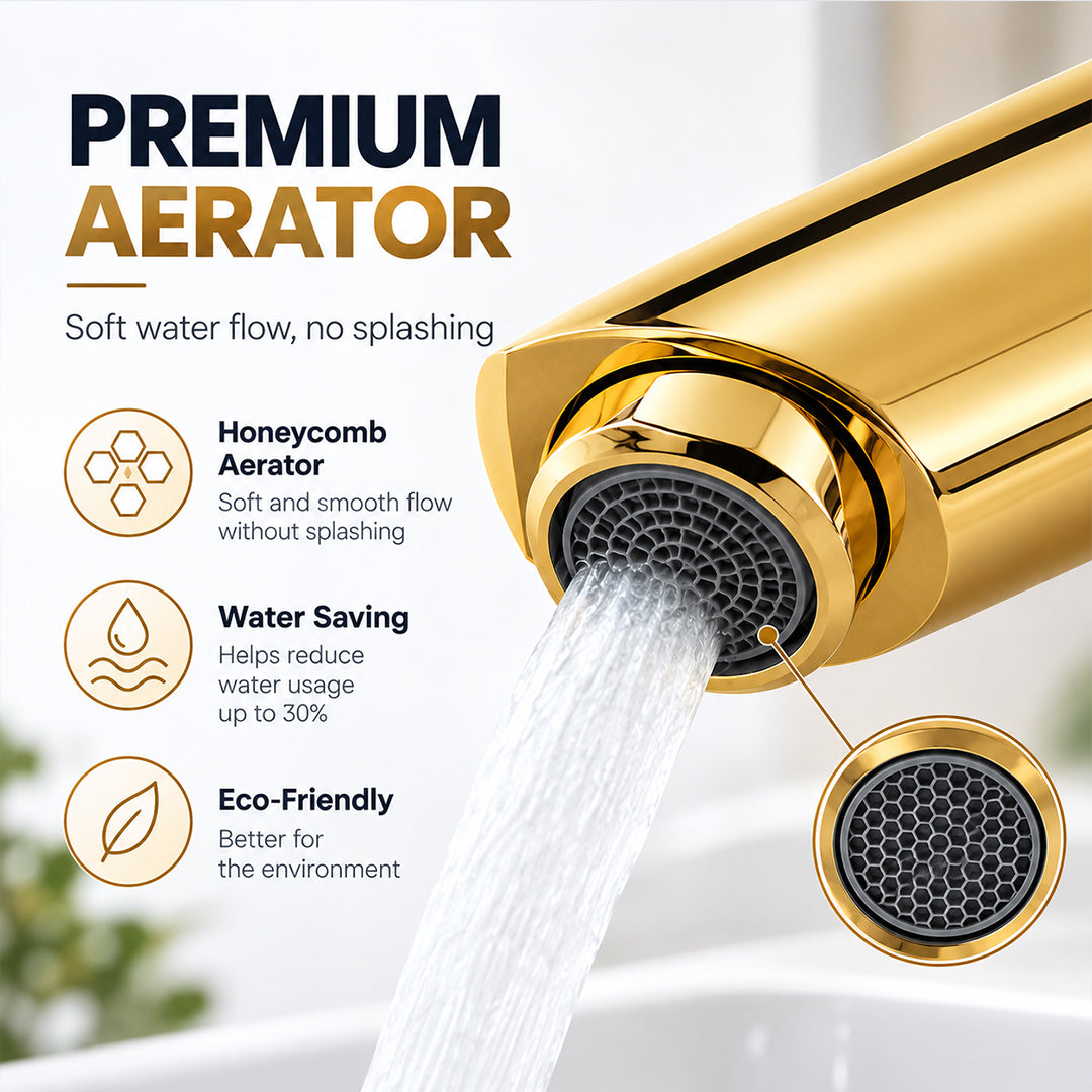 Touchless Bathroom Faucet for Vessel Sink with Hot and Cold Mixing Valve