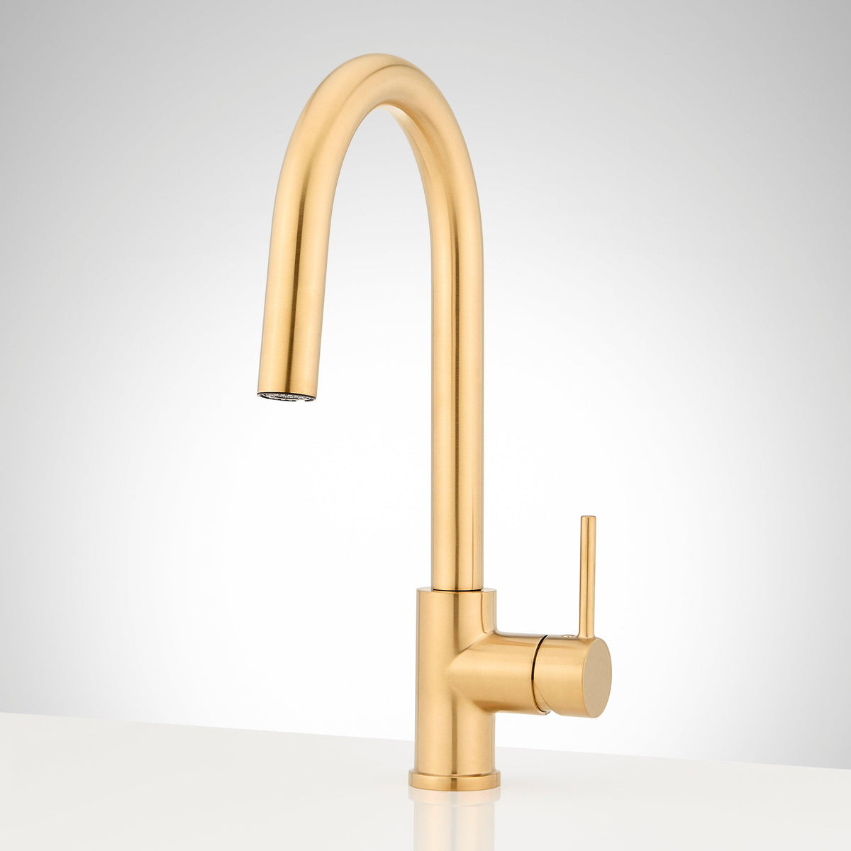 Pull-Down Kitchen Faucet with Concealed Sprayer - Brushed Gold