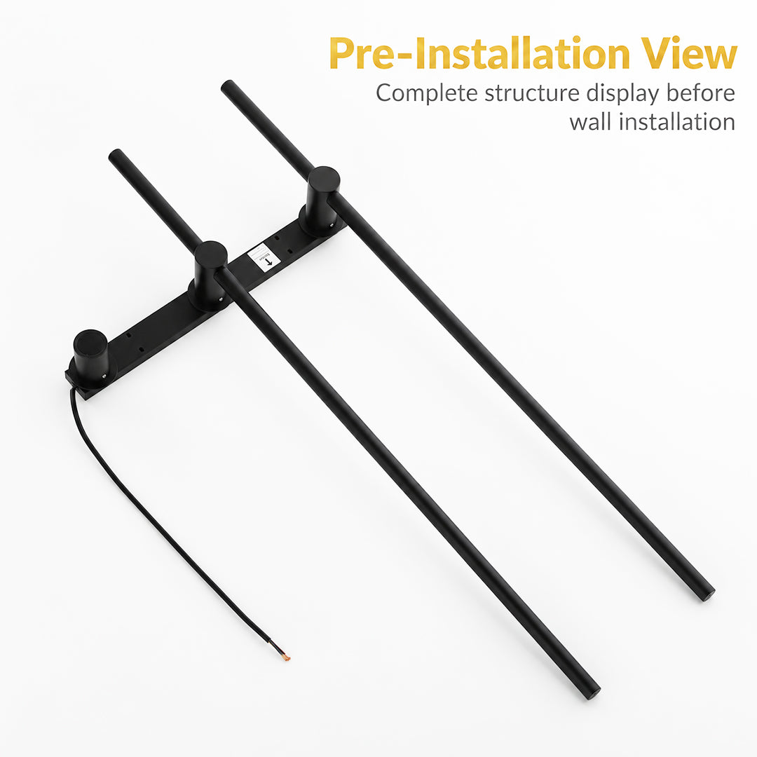 Wall-Mounted Electric Towel Warmer, Hardwired Heated Towel Rack, 110 V
