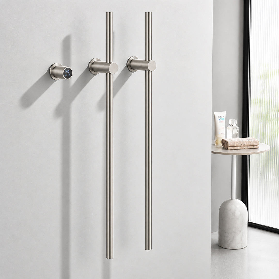 Wall-Mounted Electric Towel Warmer, Hardwired Heated Towel Rack, 110 V