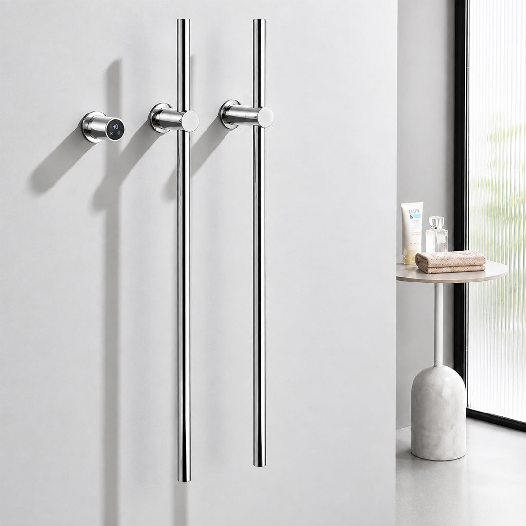 Wall-Mounted Electric Towel Warmer, Hardwired Heated Towel Rack, 110 V