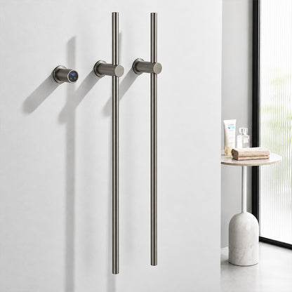 Wall-Mounted Electric Towel Warmer, Hardwired Heated Towel Rack, 110 V
