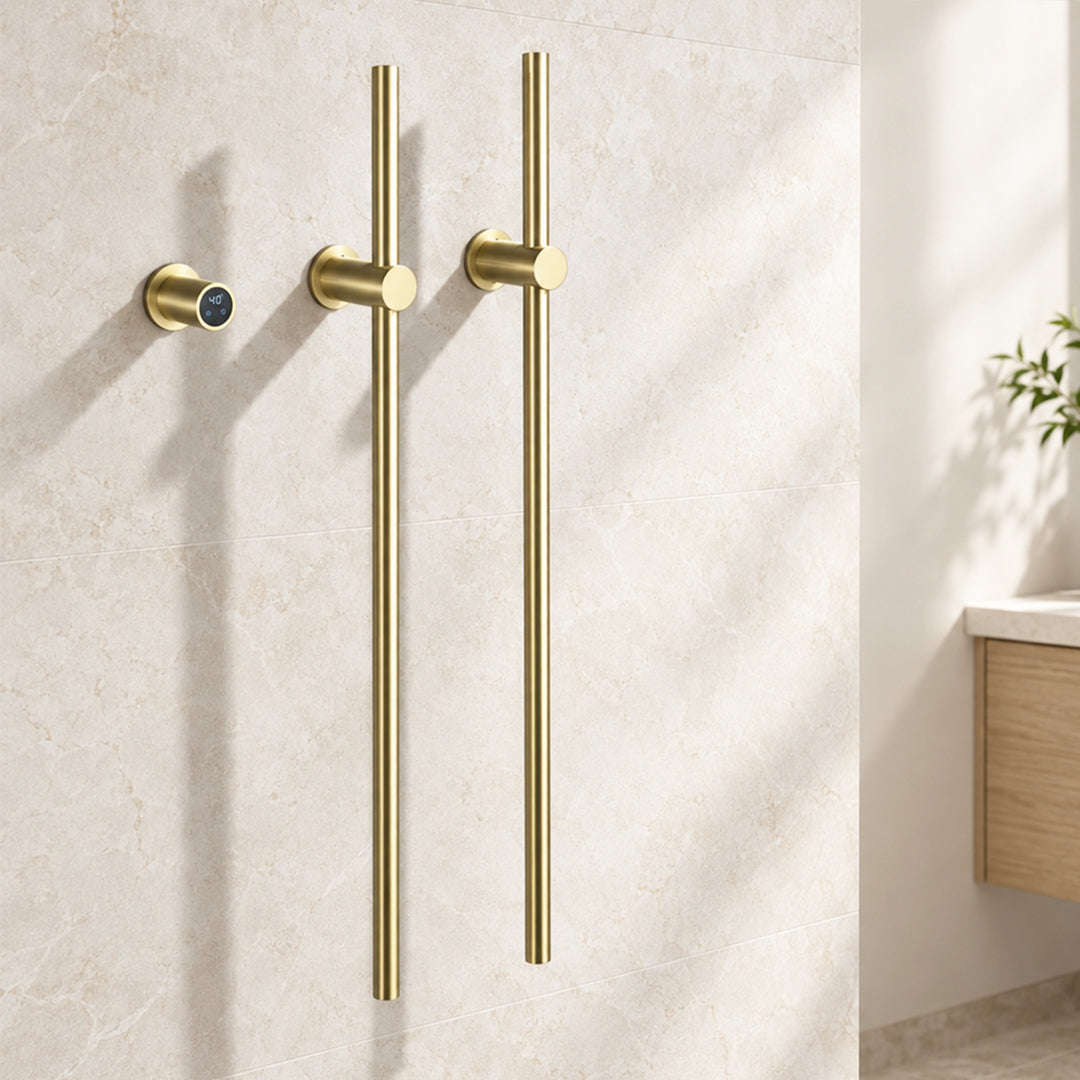 Wall-Mounted Electric Towel Warmer, Hardwired Heated Towel Rack, 110 V
