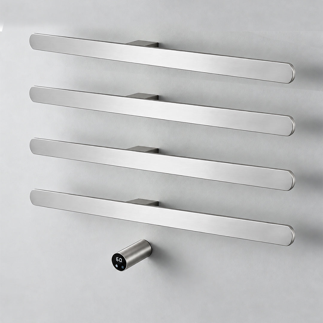 Electric Heated Towel Rack, Wall Mounted Hardwired Towel Warmer with WiFi