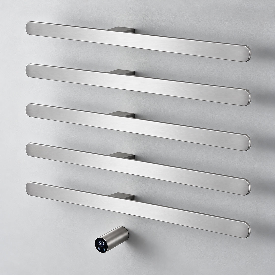 Electric Heated Towel Rack, Wall Mounted Hardwired Towel Warmer with WiFi