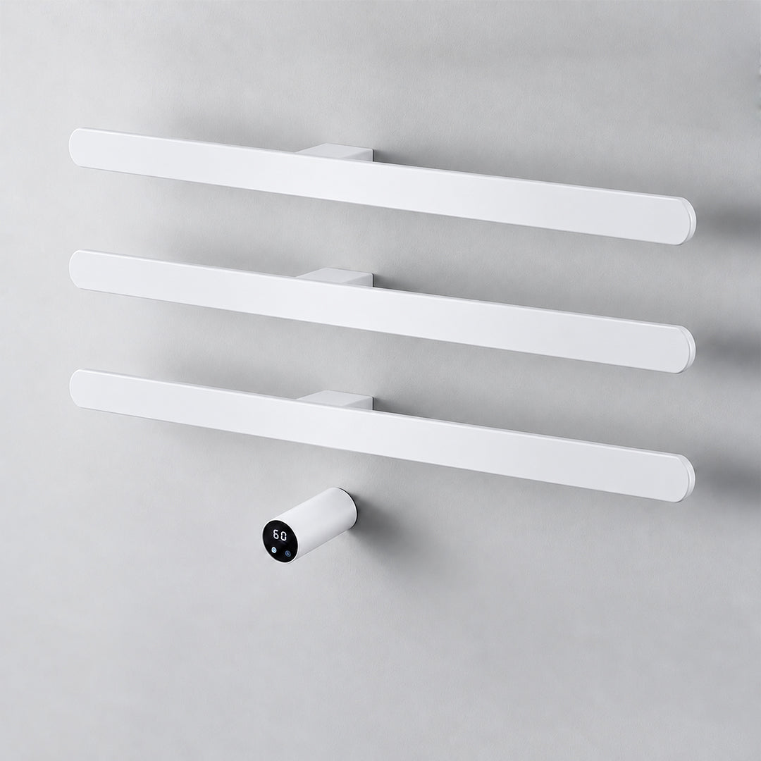 Electric Heated Towel Rack, Wall Mounted Hardwired Towel Warmer with WiFi